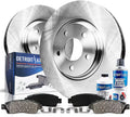 Detroit Axle - Front Brake Kit for Toyota Sequoia Tundra Land Cruiser Lexus LX570 Disc Brake Rotors Replacement Ceramic Brakes Pads