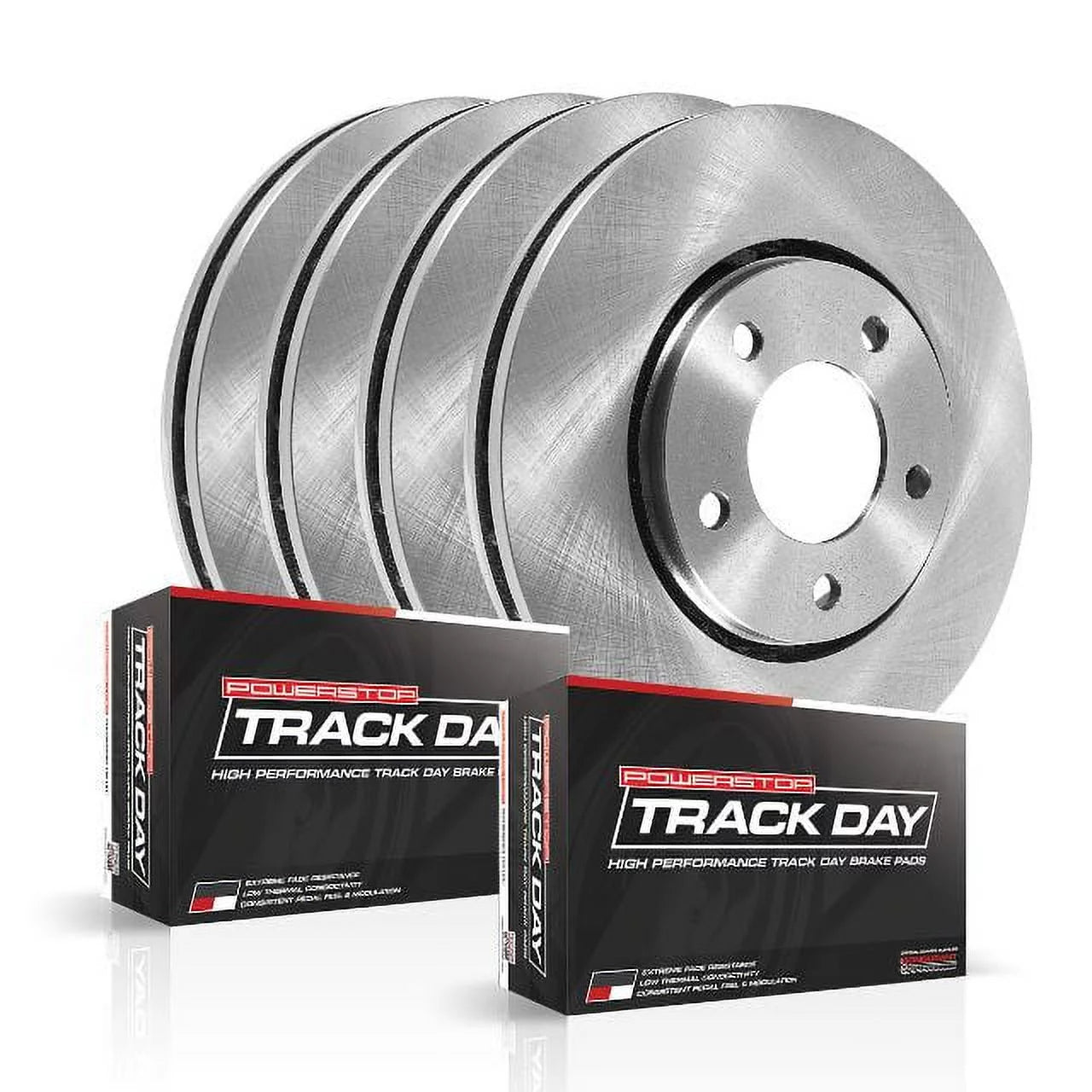 Power Stop Front and Rear Track Day Brake Pad and Rotor Kit TDBK5603 Fits 2010 Chevrolet Camaro