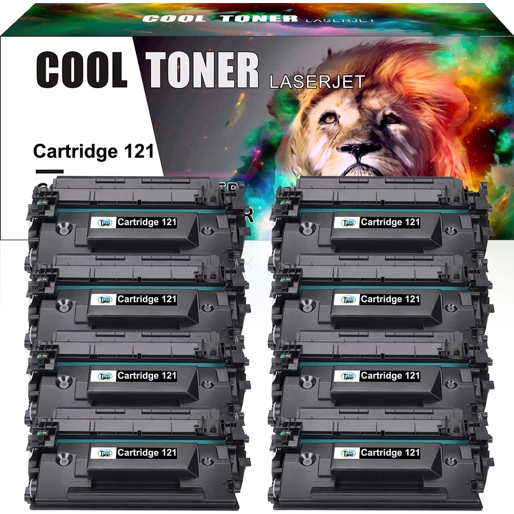 121 Black Toner Cartridge Compatible for Canon Cartridge 121 CRG121 CGR-121 imageCLASS D1620 D1650 series Laser Printer (8-Pack)