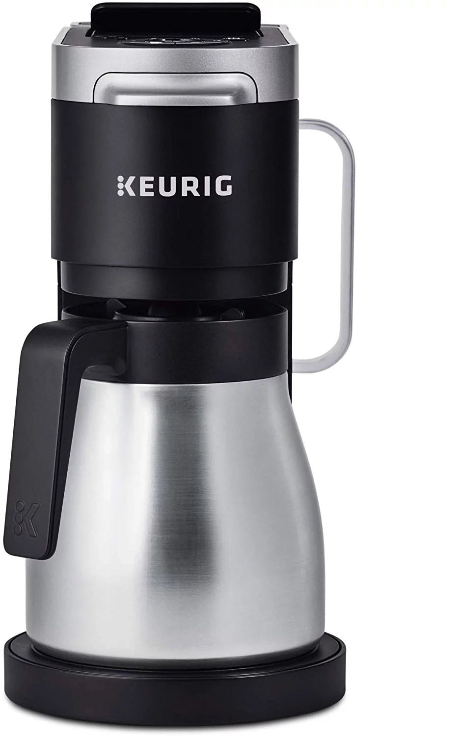 Refurbished Keurig K-Duo Plus Coffee Maker, Single Serve and 12-Cup Carafe Drip Coffee Brewer, Black