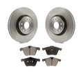 Transit Auto - Front Disc Brake Rotors And Semi-Metallic Pads Kit For Volvo S60 XC70 S80 V60 V70 With 336mm Diameter Rotor K8F-100530