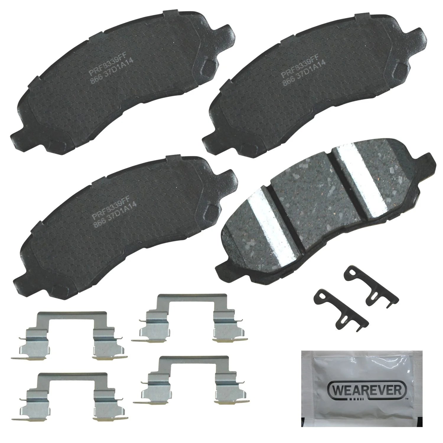 Carquest Professional Platinum Ceramic Brake Pads - Front (4-Pad Set) Fits select: 2007-2017 JEEP PATRIOT, 2011-2014 CHRYSLER 200