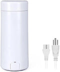 Portable Travel Electric Kettle Mini Thermos Fast Boil Teapot Heating Cup Stainless Steel Metal Bottle