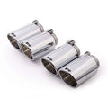 Remus  102 mm Stainless Steel Angled Rolled Edge Chrome Tail Pipe Set
