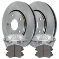 AutoShack Front Brake Calipers Ceramic Pads Rotors Kit Driver and Passenger Side Replacement for 2008-2012 Dodge Grand Caravan 2008-2012 Chrysler Town & Country 2009-2010 VW Routan 2012 Ram C/V V6 FWD