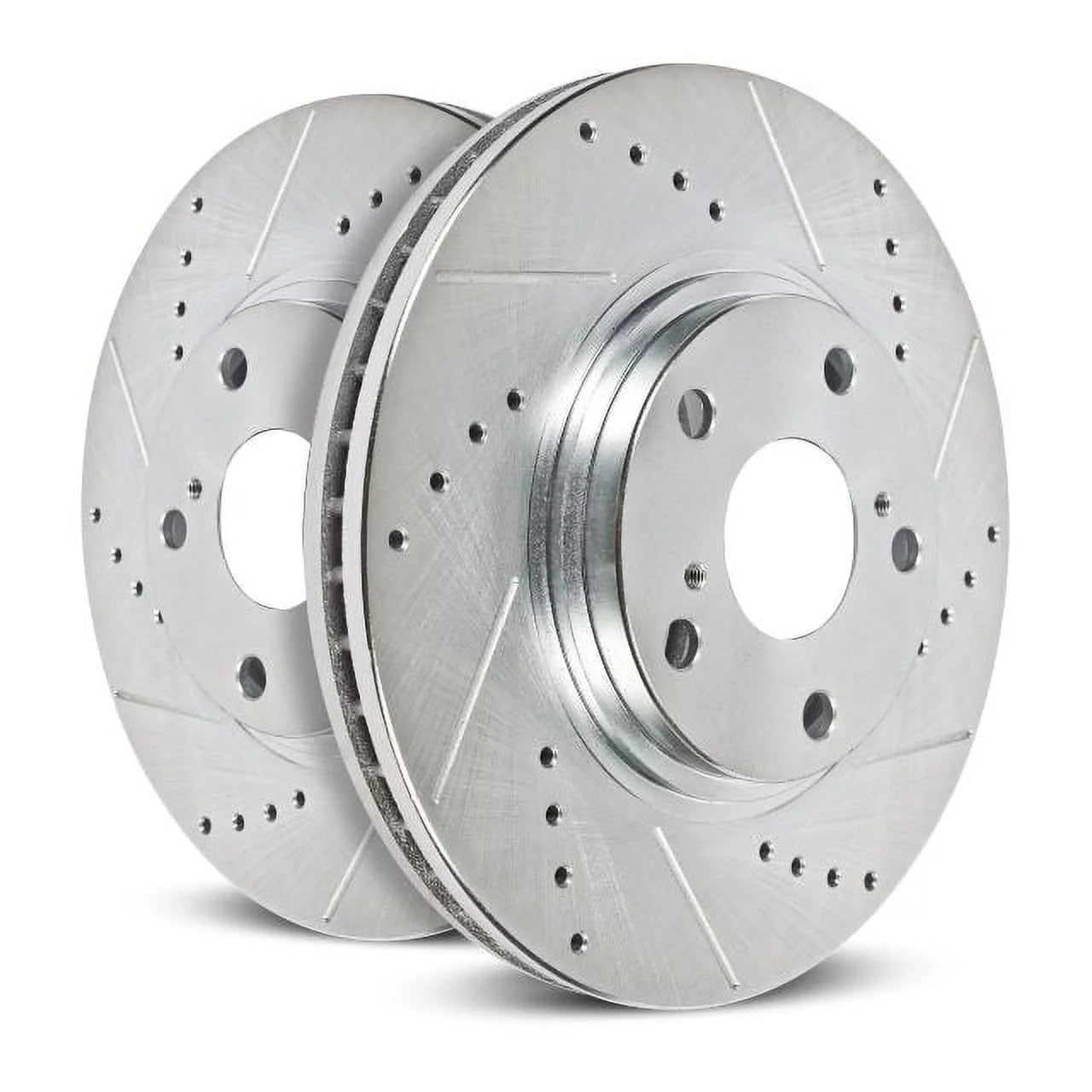 Power Stop Rear Pair of Drilled and Slotted Brake Rotor AR8641XPR