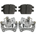 AutoShack Rear Brake Calipers and Performance Ceramic Pads Kit Driver and Passenger Side Replacement for Mercury Milan Lincoln Zephyr 2007-2012 MKZ 2006-2012 Ford Fusion 2006-2013 Mazda 6 V6 BCPKG1013