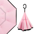 Windproof Double Layer Folding Inverted Umbrella, Self Stand Upside-Down Rain Protection Car Reverse Umbrellas with C-Shaped Handle S2