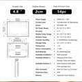 WiFi Smart Heat Pump Room Controller 4.8 Inch Color LCD Screen Programmable Touch Control/ Mobile APP/ Voice Control Compatible with / Home for Home Office Hotel