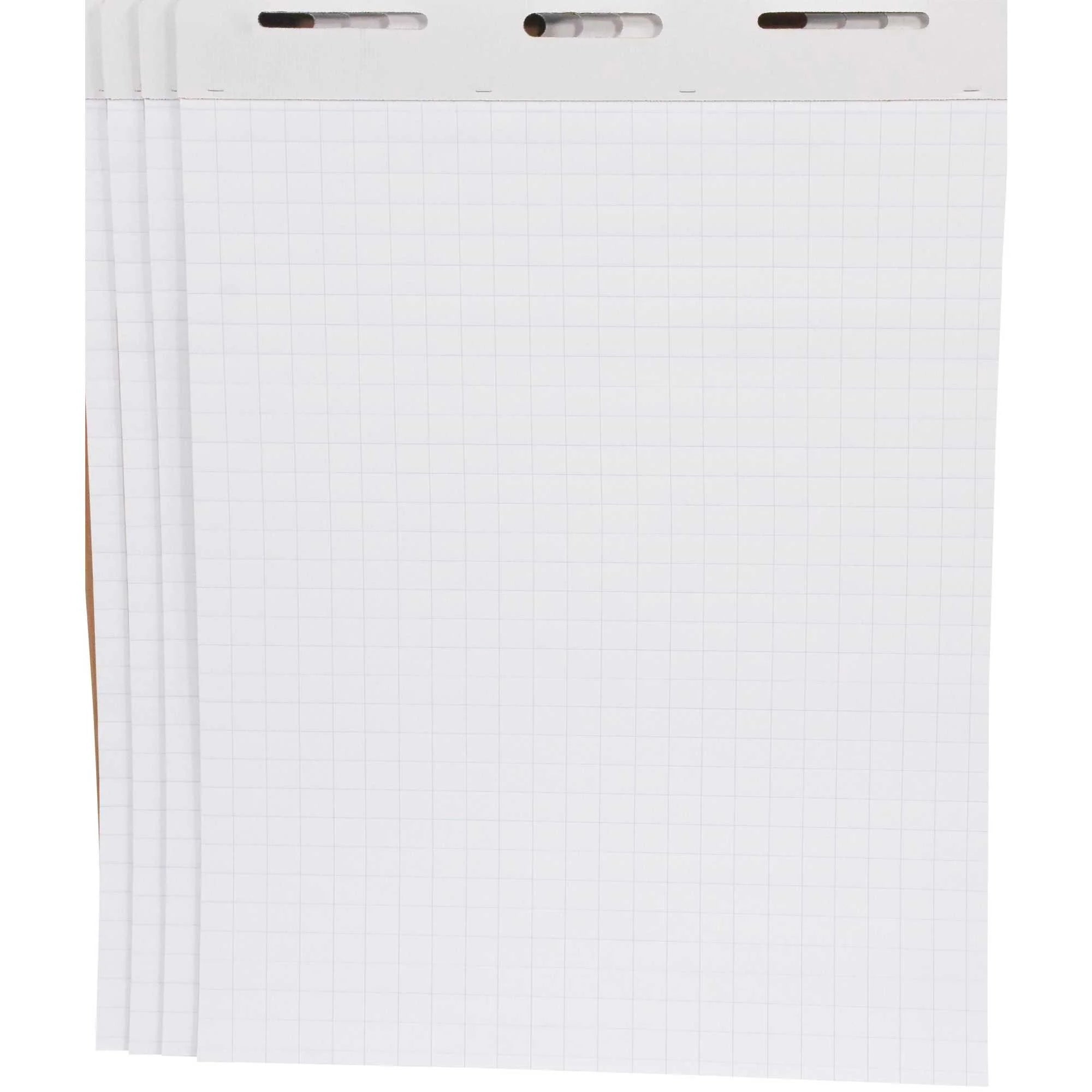 School Smart Graph Ruled Flip Chart Paper, 27 x 34 Inches, 50 Sheets, Pack of 4