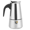 Espresso Maker 4 Cups Moka Pot Stainless Steel Coffee Kettle Pot, Easy to Operate & Quick Cleanup Pot, 200ml