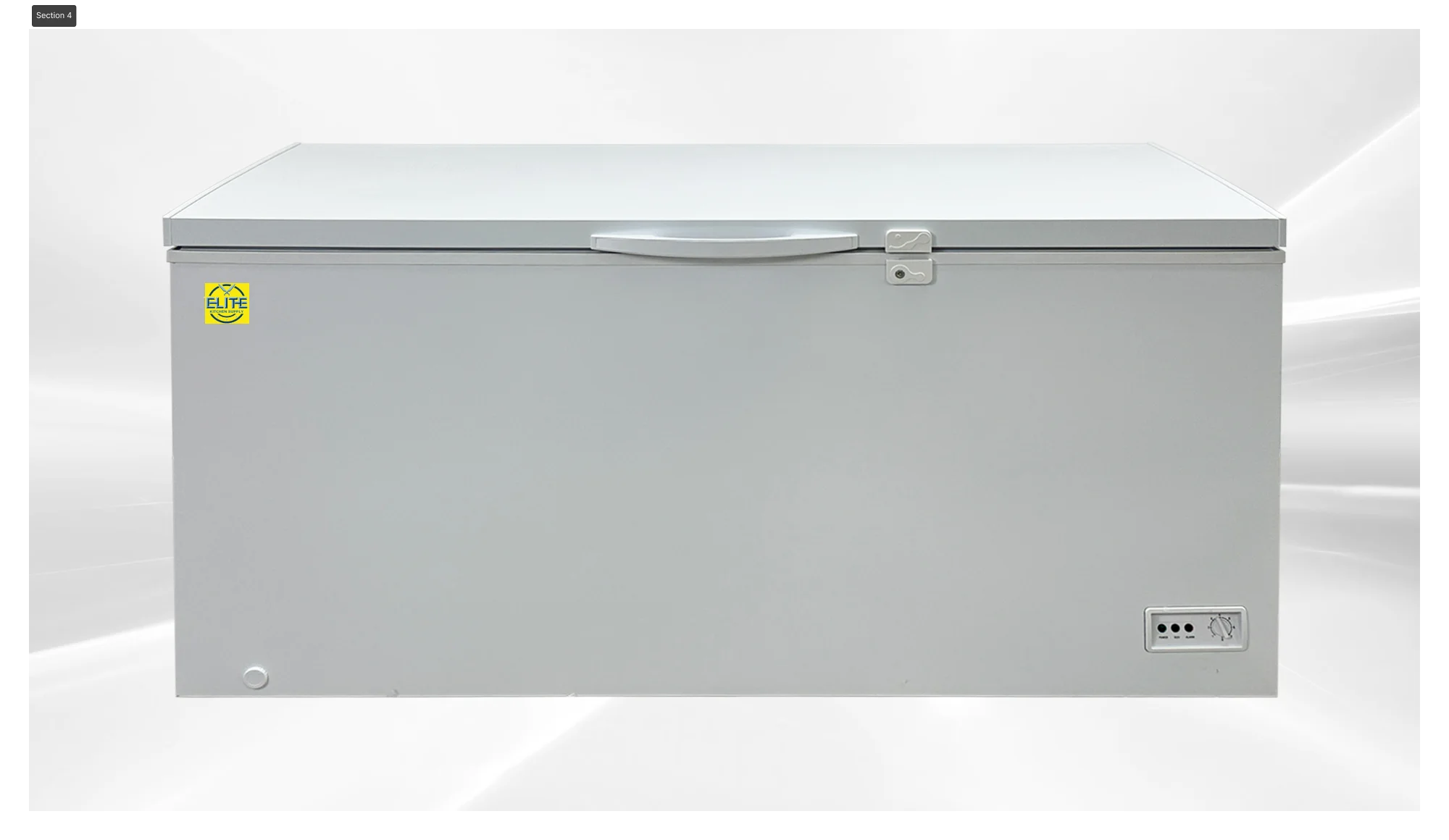 65 in. Commercial solid top chest freezer