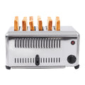 6-Slices Commercial Restaurant Toaster, Stainless Steel Home Electric Bread Baking Machine Silver 1680W