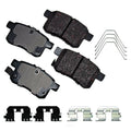 Akebono PRO-ACT Ultra-Premium Brake Pad Set, 0eramic w/ Hardware Fits select: 2008-2017 HONDA ACCORD, 2009-2014 ACURA TSX