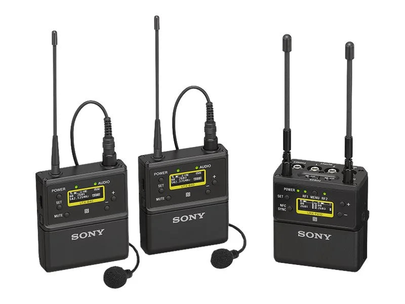 Sony UWPD27 2-Person Camera-Mount Wireless Omni Lavalier Microphone System (UC14: 470 to 542 MHz)