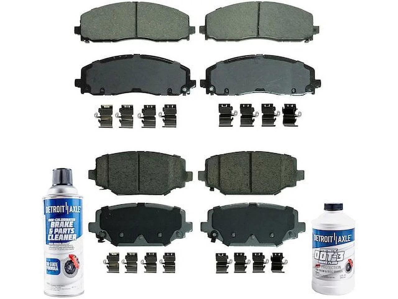 Brake Pad Set - Compatible with 2012 - 2019 Dodge Journey 2013 2014 2015 2016 2017 2018