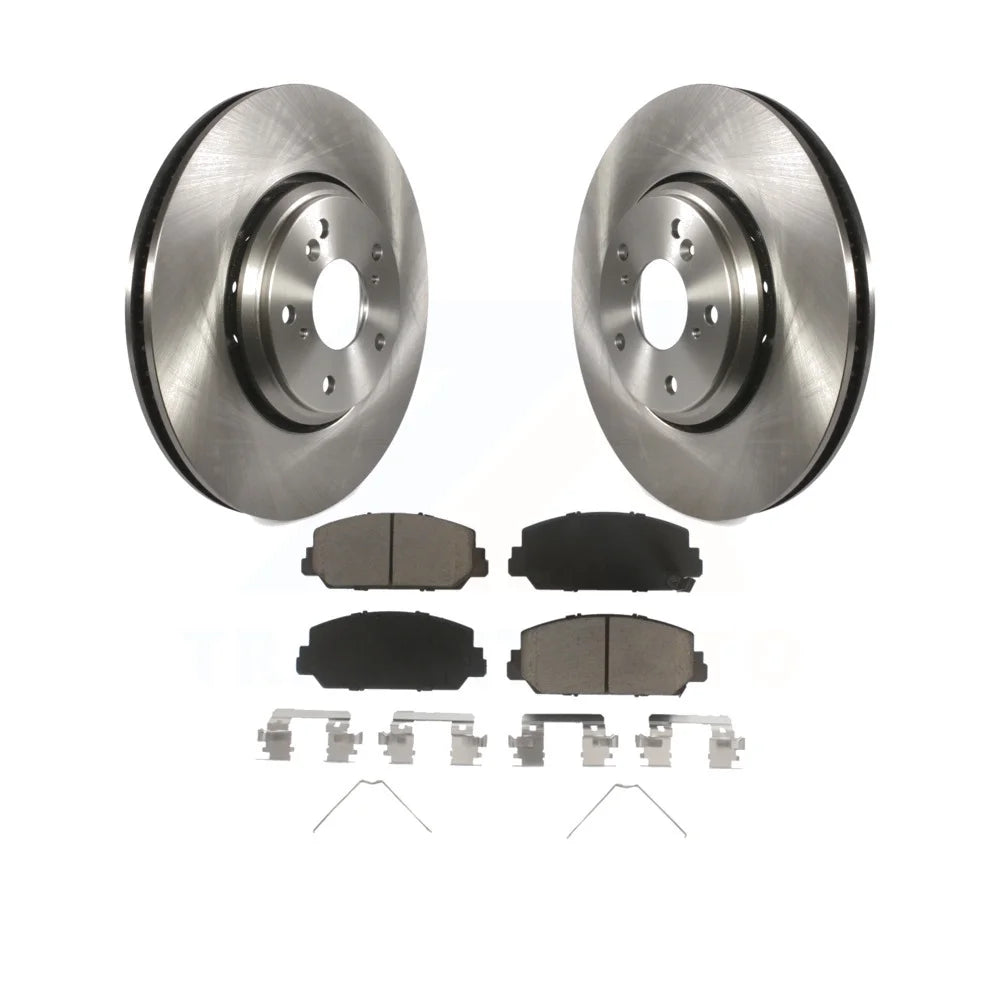 Transit Auto - Front Disc Brake Rotors And Ceramic Pads Kit For Honda Civic Accord Acura ILX K8C-100243