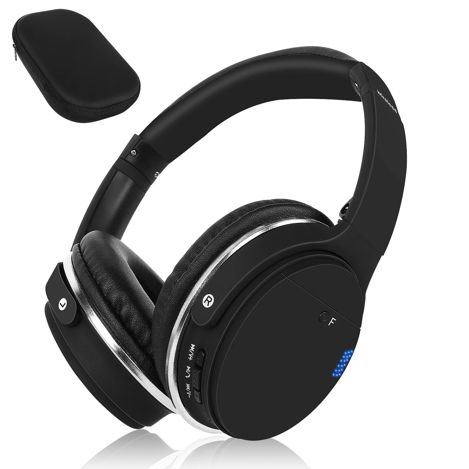 UrbanX UX35 Wireless Bluetooth Stereo Earphones with High Resolution Audio, Deep Bass, Superior Comfort Over The Ear Headphones with Mic for Nokia 7.1 Phone Call Support