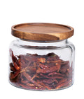 Anchor Hocking 48 Ounce Montana Glass Storage Jar with Acacia Lid