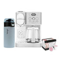 Cuisinart SS-16W Center Combo Coffee Maker (White)+12 Oz Double Wall Stainless Steel Tumbler+K-Cup Coffee Pods (12 pods)