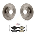 Transit Auto - Rear Disc Brake Rotors And Semi-Metallic Pads Kit For 2004-2005 Mazda 3 2.0L K8A-101158