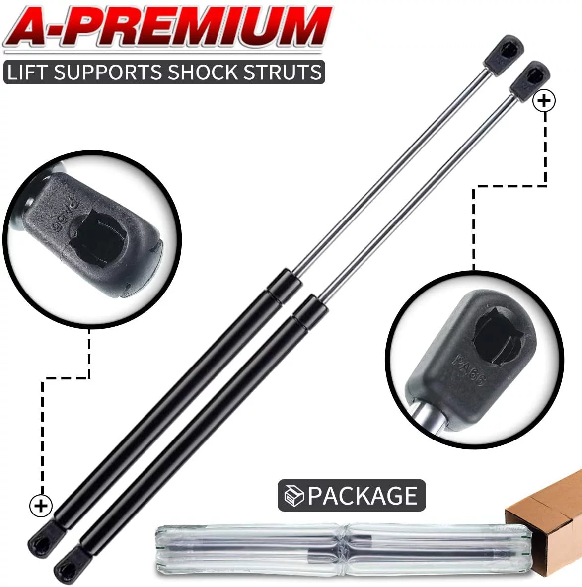 A-Premium Rear Window Lift Supports Shock Struts Replacement for Chevrolet S10 Blazer 1983-1994 GMC Jimmy Oldsmobile Bravada with Rear Defroster 2-PC Set