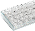 XVX 140 Keys Clear Keycaps Full Set, Custom Cherry Profile Keycaps, Transparent PC Material Keycaps for 60%
