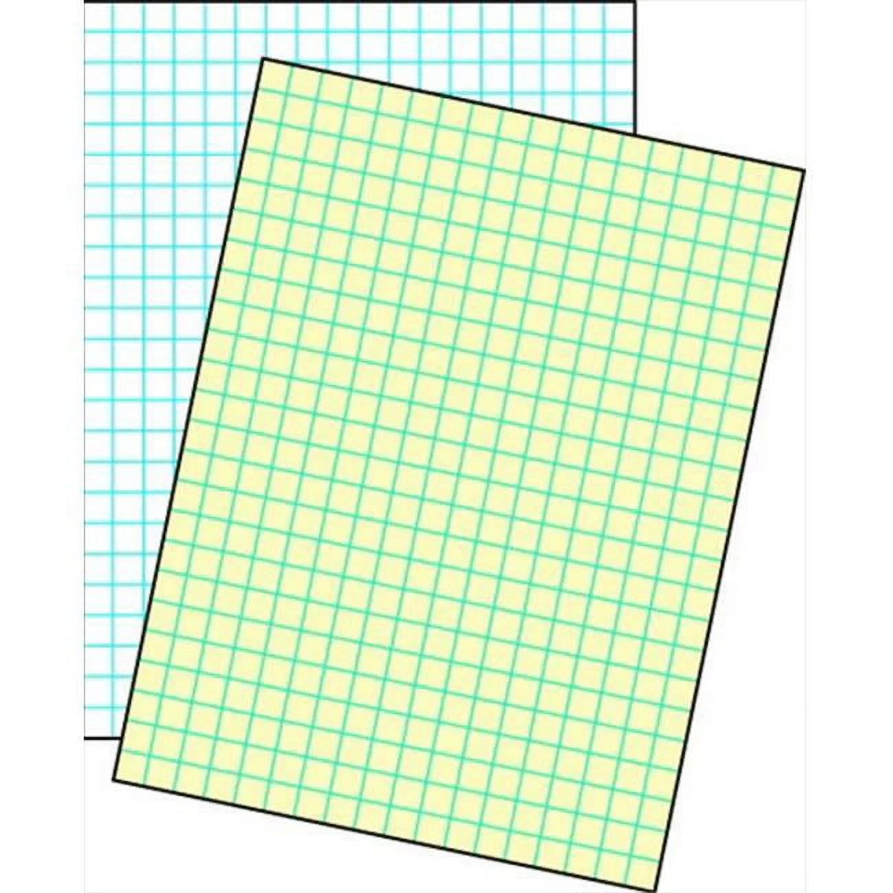 School Smart 085481 Cross-Section Ruled Drawing Paper, Manila - 1 In. Ruled