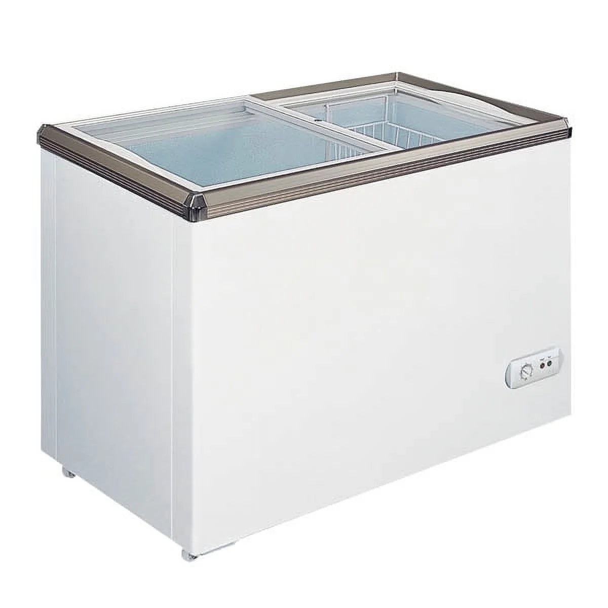 OMCAN 45292 34-INCH ICE CREAM DISPLAY CHEST FREEZER WITH FLAT GLASS TOP