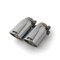 Remus  84 mm Stainless Steel Angled Rolled Edge Chrome Tail Pipe Set - Pack of 2