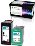 Refil HP 74XL 75XL Ink Cartridge Replacement for HP Officejet J6480 Photosmart C4400 C4380 C4500 Deskjet