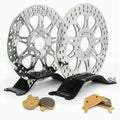 11.5 Front Rear Brake Rotors Pads for Harley Sportster Softail FXSTS Fatboy FLSTC 87-99