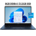 ASUS Zenbook 14 Business Laptop 14 2.8K WQXGA+ OLED 90Hz 100%sRGB Display 12th Gen Intel 12-Core i5-1240P Processor 8GB DDR4 512GB SSD Backlit Fingerprint Reader Harman Kardon HDMI USB-C Win11 Blue