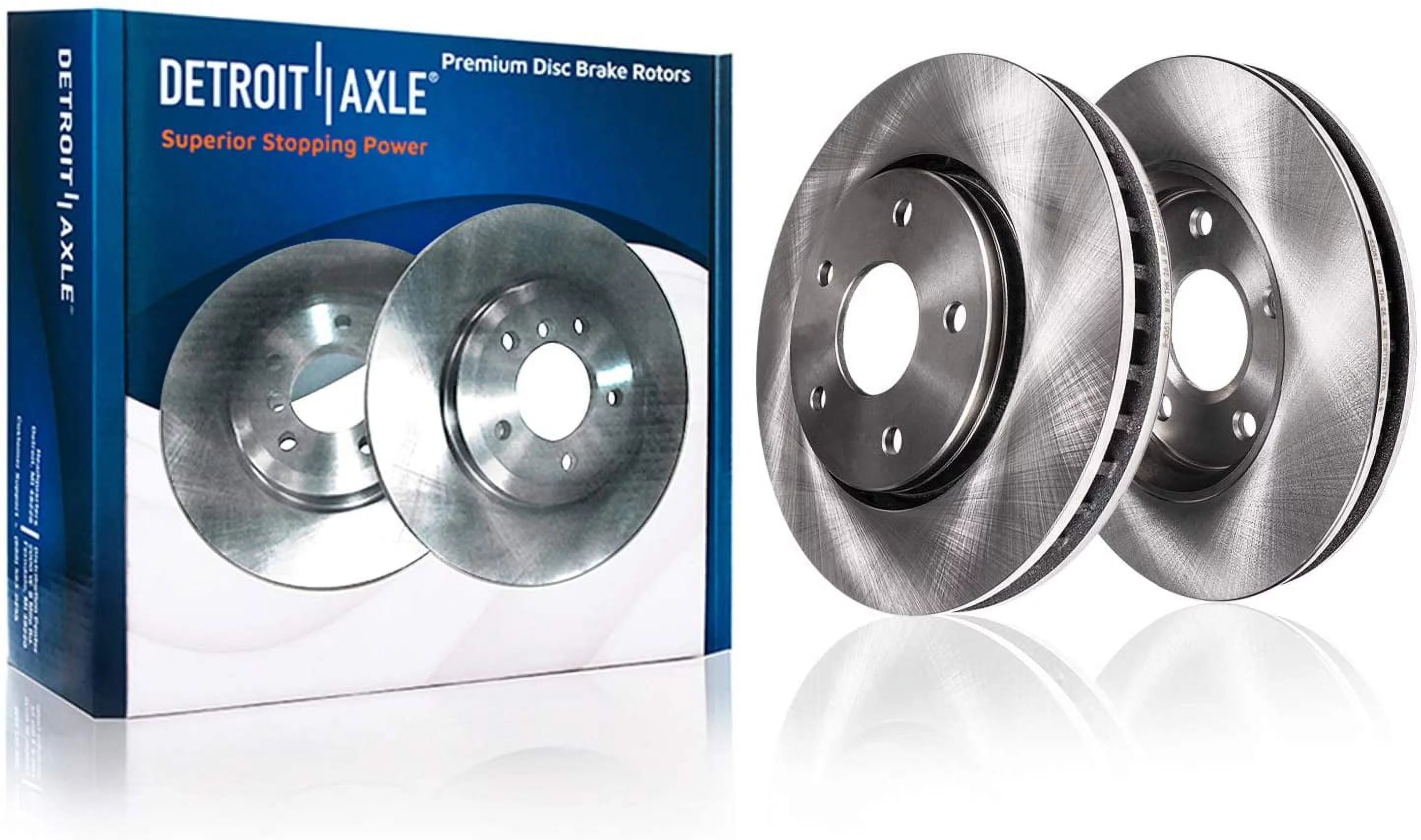Detroit Axle - 12.59'' (320mm) Rear Brakes and Rotors Brake Replacement for 2004-2011 BMW X3