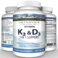 Vitamin K2/D3 -  - Aids Calcium Absorption. Supports Heart Health. Promotes Muscle & Bone Health. Advanced Vitamin Synergy.  60 Caps