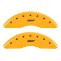 MGP 4 Caliper Covers Engraved Front & Rear MGP Yellow finish black ch Fits select: 2019 MERCEDES-BENZ GLC 300 4MATIC, 2017-2018 MERCEDES-BENZ GLC COUPE 300 4MATIC