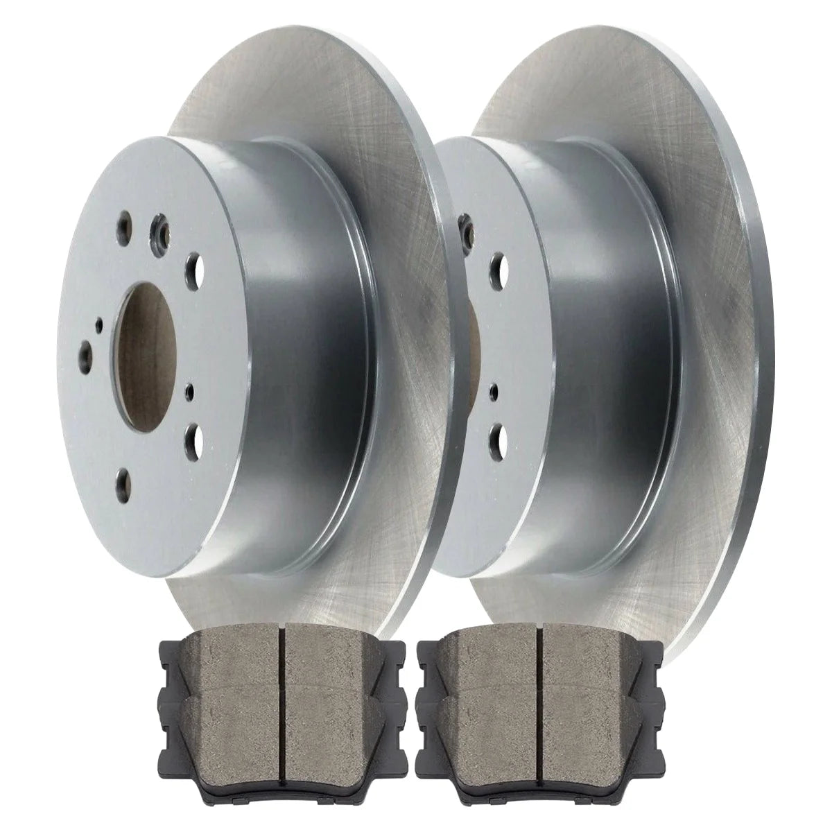 AutoShack Rear Brake Rotors and Ceramic Pads Kit Driver and Passenger Side Replacement for 2012 2013 2014 2015 2016 2017 Toyota Camry 2013-2018 Avalon 2013-2018 Lexus ES350 ES300h 2.5L 3.5L V6 FWD
