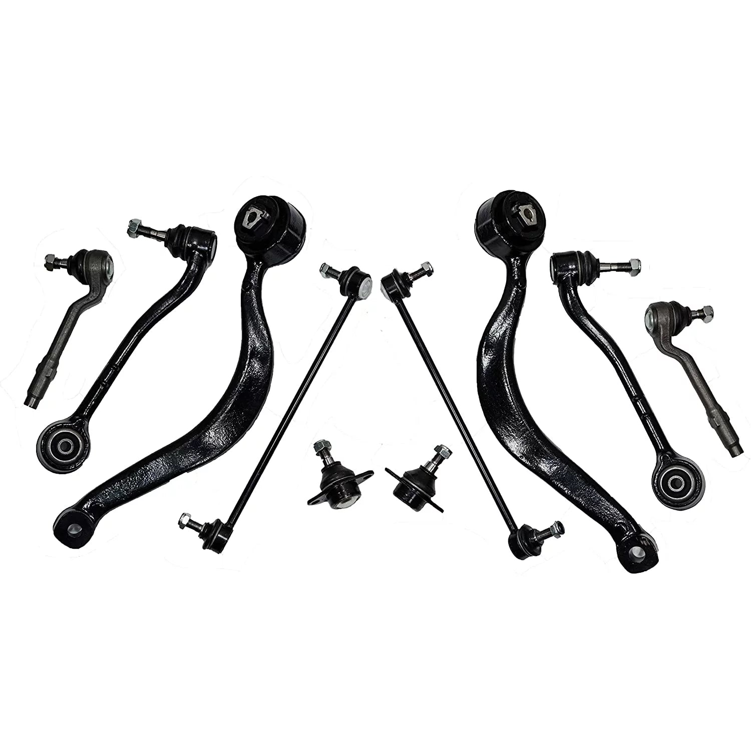 Hex Autoparts Front Upper Lower Suspension Control Arm & Steering Repair Kit replacement for BMW X5 E53 2000 2001 2002 2003 2004 2005 2006