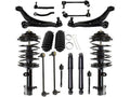 Front and Rear Shock Strut Coil Spring Control Arm Kit - Compatible with 2006 - 2008 Honda Pilot 2007
