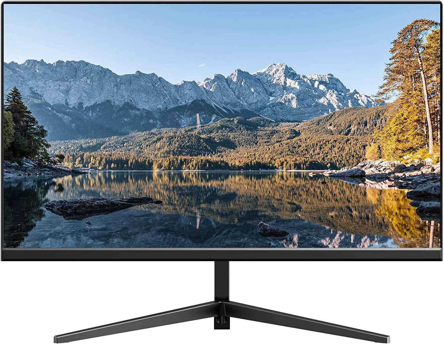 24 Inch Monitor, 16:9 FHD 1080P Thin LED Screen Computer Monitor, 75Hz Refresh Rate with HDMI, VGA and Audio Built-in Speaker, VESA Compatible, Eye Care