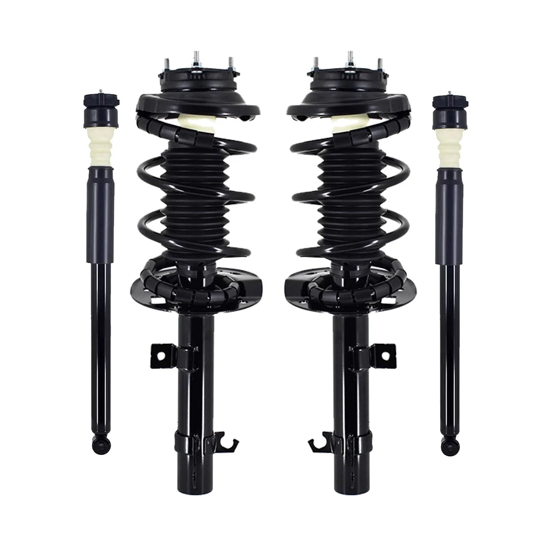 Set Front Quick Complete Strut-Rear Complete Shock Kit For 2006 2007 Ford Focus