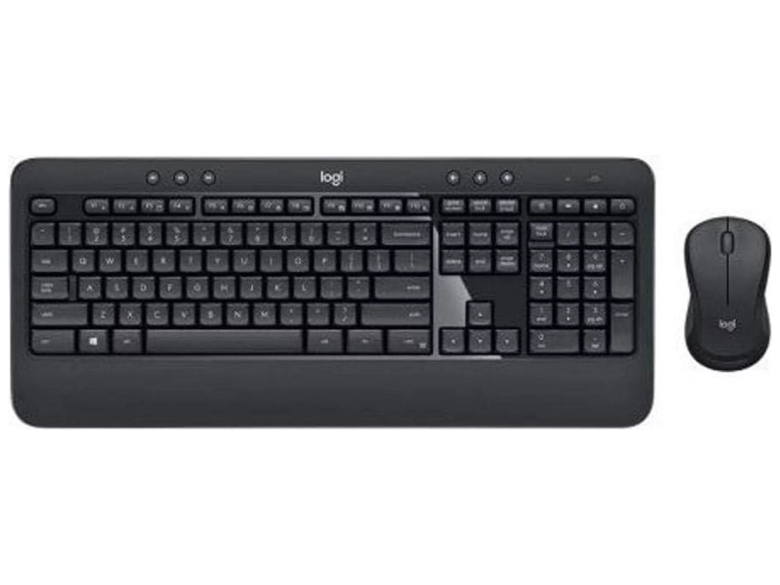 Logitech Advanced MK540 Keyboard & Mouse - USB Wireless Keyboard - USB Wireless Mouse - Optical - 3 Button - Scroll Wheel - Multimedia, Calculator, Battery Hot Key(s) - Symmetrical - AA - Compatib