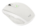 Logitech MX Anywhere 2S - Mouse - right-handed - laser - 7 buttons - wireless - Bluetooth, 2.4 GHz - USB wireless receiver - light gray