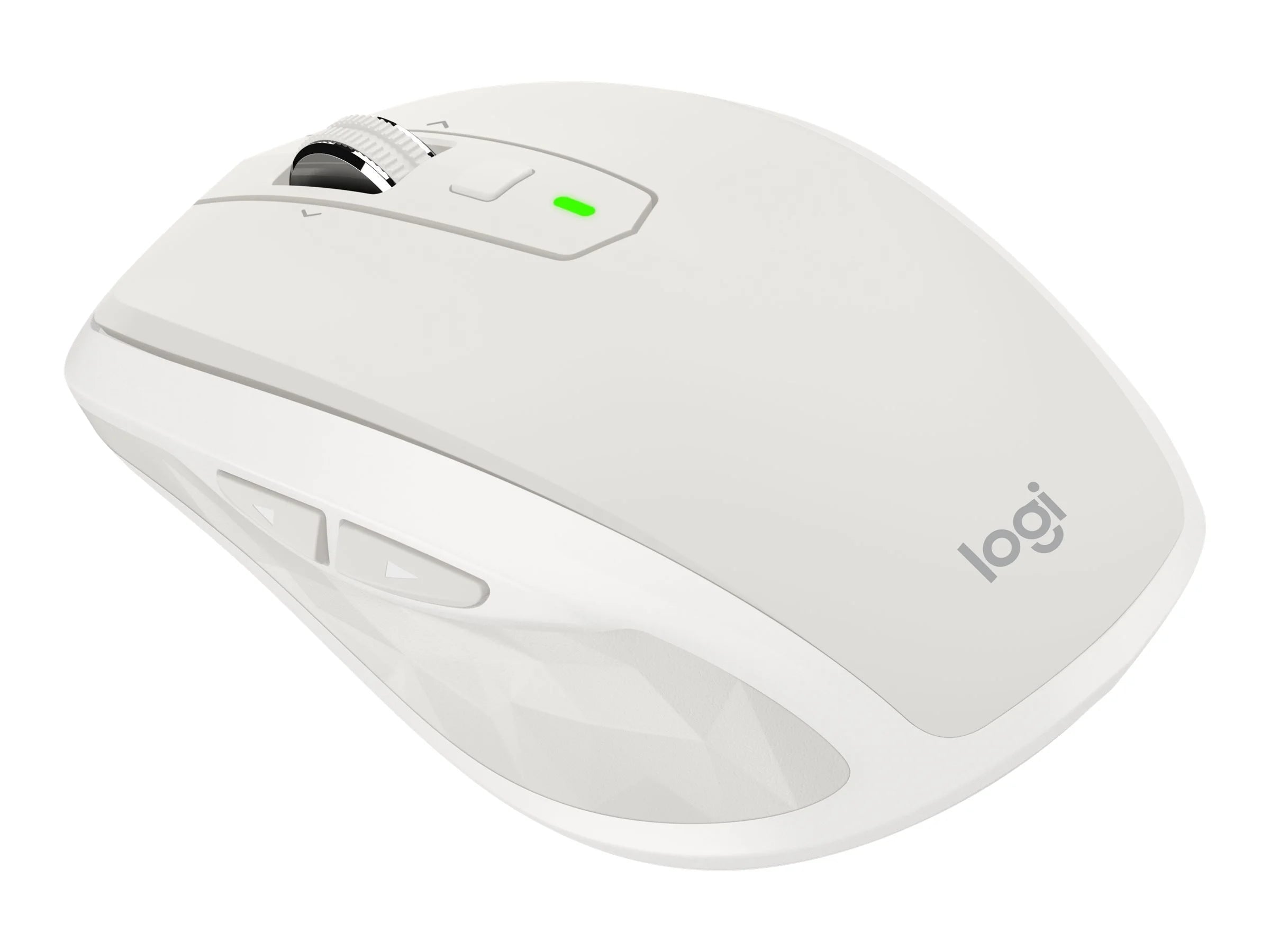 Logitech MX Anywhere 2S - Mouse - right-handed - laser - 7 buttons - wireless - Bluetooth, 2.4 GHz - USB wireless receiver - light gray