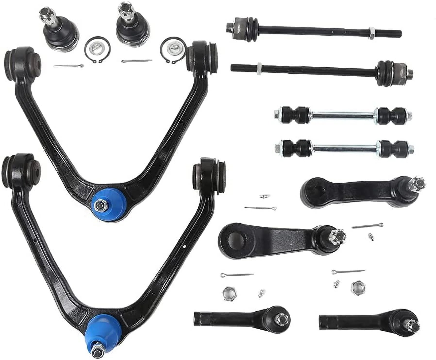MOCA AUTOPARTS 12PCS Front Suspension Upper Control Arm Kit Fit for 02-06 Cadillac Escalade & 99-06 Chevrolet Silverado & 99-06 GMC Sierra 1500 4.3L 4.8L 5.3L 6.0L