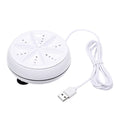 2in1 Portable Rotating Washer with USB Cable Convenient for Travel Home Business Trip (B)