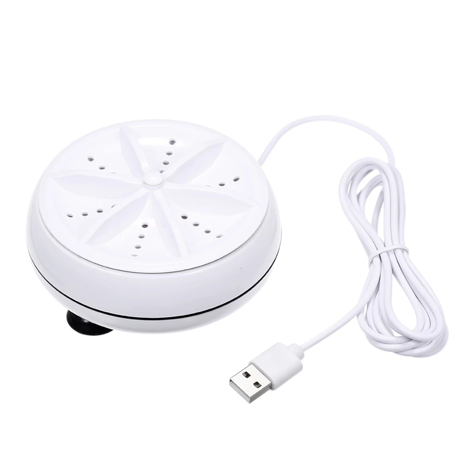 2in1 Portable Rotating Washer with USB Cable Convenient for Travel Home Business Trip (B)