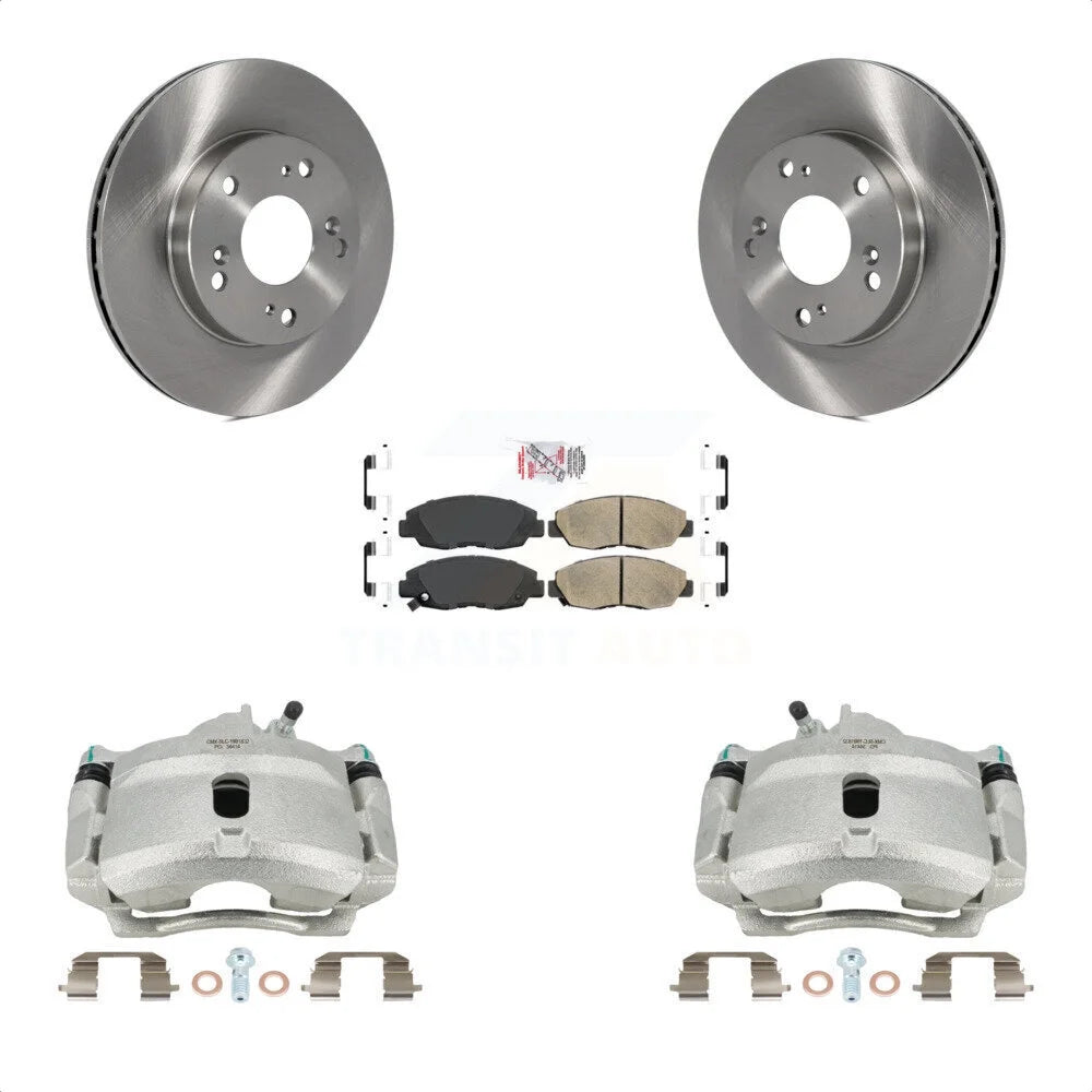 Transit Auto Front Disc Brake Caliper Rotors And Ceramic Pads Kit For Honda Civic KC8-100087N