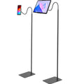 Uyoyous Tablet Floor Stand, Height Adjustable Phone Stand Floor Compatible with iPhone iPad, Black 47- 69in