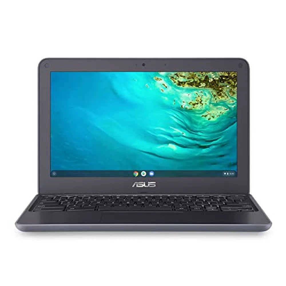 ASUS Chromebook C203XA Rugged & Spill Resistant Laptop, 11.6 HD, 180 Degree, MediaTek Quad-Core Processor, 4GB RAM, 32GB eMMC, MIL-STD 810G Durability, Dark Grey, Education, Chrome OS, C203XA-YS02-GR